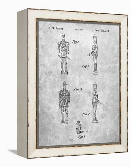 PP646-Slate Star Wars IG-88 Assassin Droid Patent Wall Art Poster-Cole Borders-Framed Premier Image Canvas