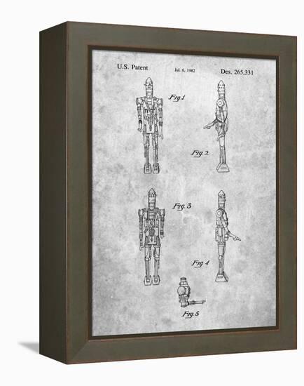 PP646-Slate Star Wars IG-88 Assassin Droid Patent Wall Art Poster-Cole Borders-Framed Premier Image Canvas