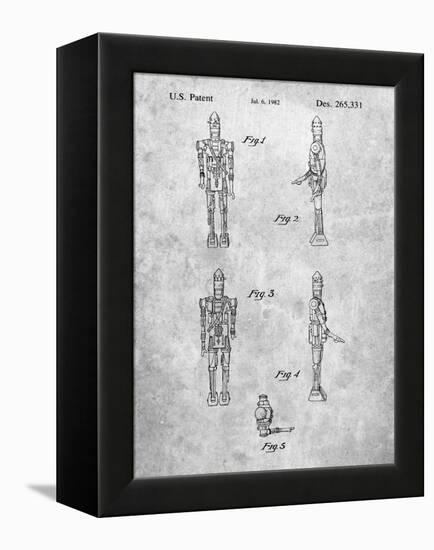 PP646-Slate Star Wars IG-88 Assassin Droid Patent Wall Art Poster-Cole Borders-Framed Premier Image Canvas