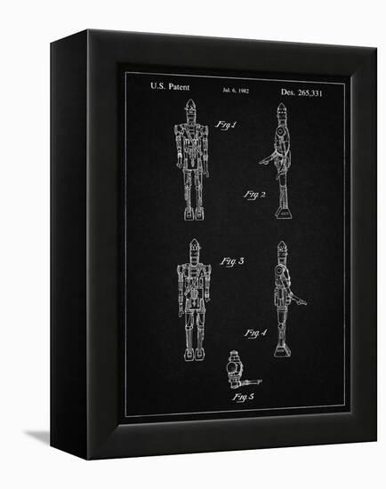 PP646-Vintage Black Star Wars IG-88 Assassin Droid Patent Wall Art Poster-Cole Borders-Framed Premier Image Canvas