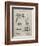 PP66-Sandstone Howard Hughes Oil Drilling Rig Patent Poster-Cole Borders-Framed Giclee Print