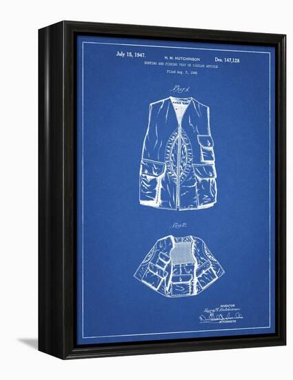 PP661-Blueprint Hunting and Fishing Vest Patent Poster-Cole Borders-Framed Premier Image Canvas