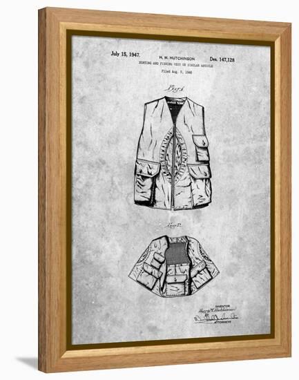 PP661-Slate Hunting and Fishing Vest Patent Poster-Cole Borders-Framed Premier Image Canvas