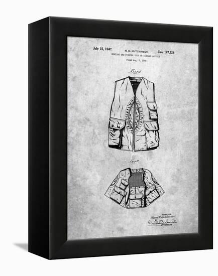 PP661-Slate Hunting and Fishing Vest Patent Poster-Cole Borders-Framed Premier Image Canvas