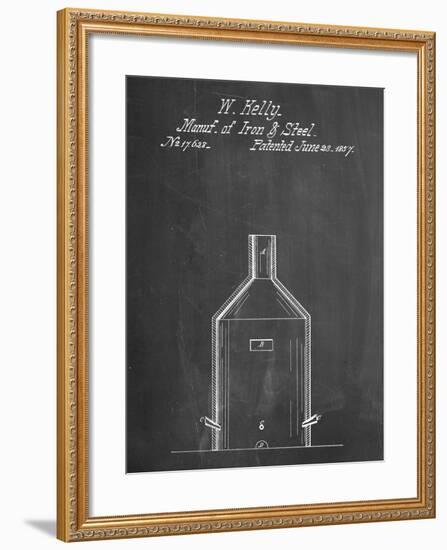 PP666-Chalkboard Steel Manufacturing Poster-Cole Borders-Framed Giclee Print