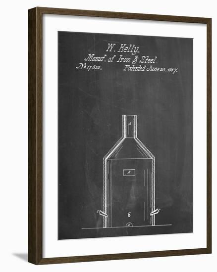 PP666-Chalkboard Steel Manufacturing Poster-Cole Borders-Framed Giclee Print