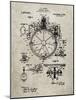 PP67-Sandstone Gyrocompass Patent Poster-Cole Borders-Mounted Giclee Print