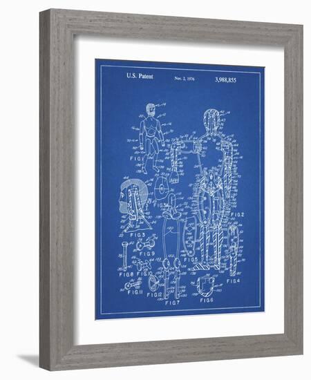 PP675-Blueprint The Defenders Toy 1976 Patent Poster-Cole Borders-Framed Giclee Print