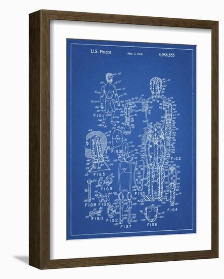 PP675-Blueprint The Defenders Toy 1976 Patent Poster-Cole Borders-Framed Giclee Print