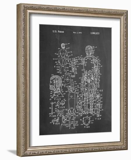 PP675-Chalkboard The Defenders Toy 1976 Patent Poster-Cole Borders-Framed Giclee Print