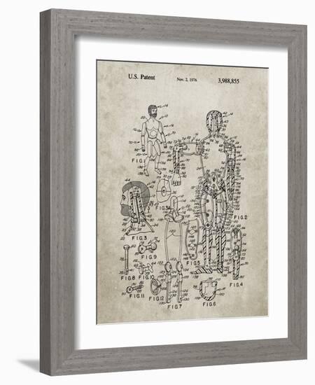 PP675-Sandstone The Defenders Toy 1976 Patent Poster-Cole Borders-Framed Giclee Print