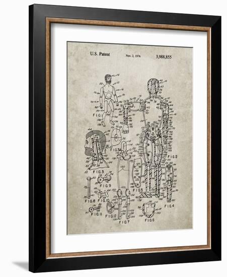 PP675-Sandstone The Defenders Toy 1976 Patent Poster-Cole Borders-Framed Giclee Print