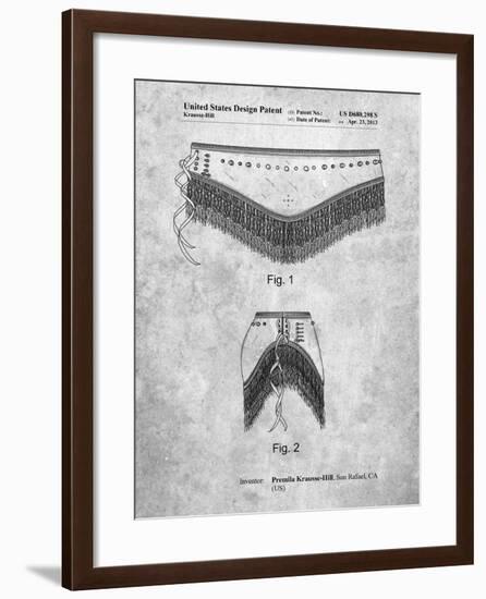 PP685-Slate Belly Dancing Belt Poster-Cole Borders-Framed Giclee Print