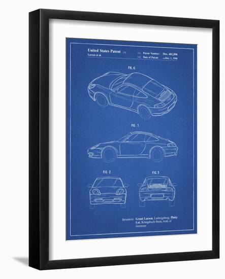 PP700-Blueprint 199 Porsche 911 Patent Poster-Cole Borders-Framed Giclee Print