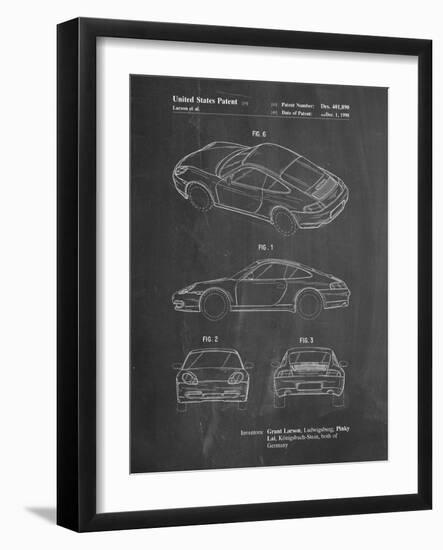 PP700-Chalkboard 199 Porsche 911 Patent Poster-Cole Borders-Framed Giclee Print