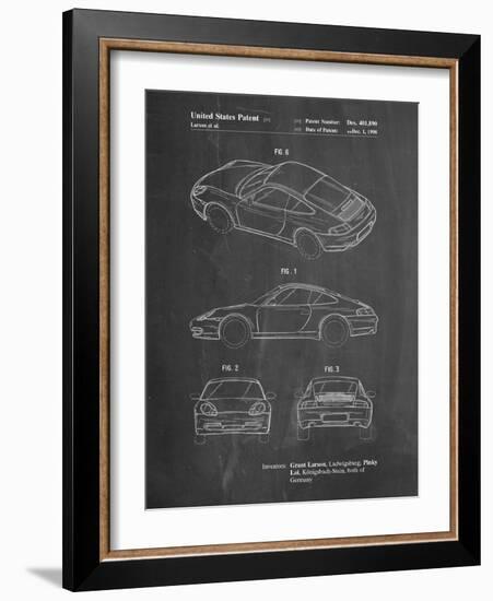 PP700-Chalkboard 199 Porsche 911 Patent Poster-Cole Borders-Framed Giclee Print