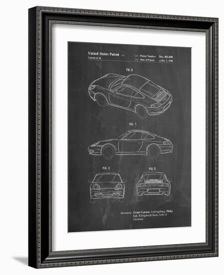 PP700-Chalkboard 199 Porsche 911 Patent Poster-Cole Borders-Framed Giclee Print