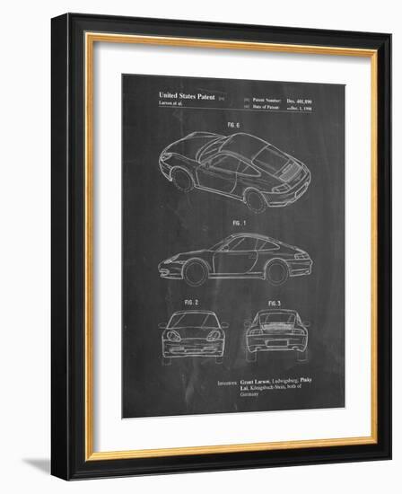 PP700-Chalkboard 199 Porsche 911 Patent Poster-Cole Borders-Framed Giclee Print