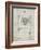 PP717-Antique Grid Parchment Basketball Goal Patent Poster-Cole Borders-Framed Giclee Print