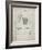 PP717-Antique Grid Parchment Basketball Goal Patent Poster-Cole Borders-Framed Giclee Print