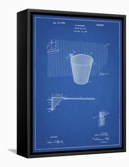 PP717-Blueprint Basketball Goal Patent Poster-Cole Borders-Framed Premier Image Canvas