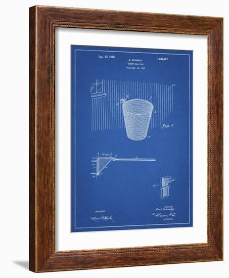 PP717-Blueprint Basketball Goal Patent Poster-Cole Borders-Framed Giclee Print