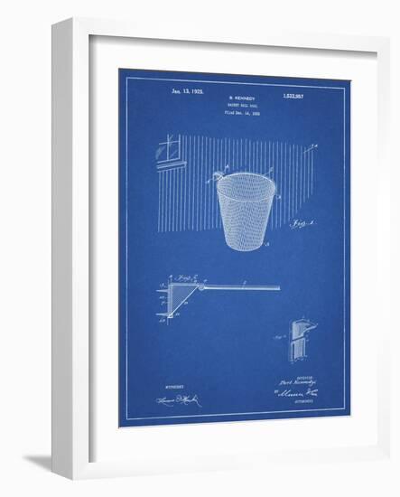 PP717-Blueprint Basketball Goal Patent Poster-Cole Borders-Framed Giclee Print