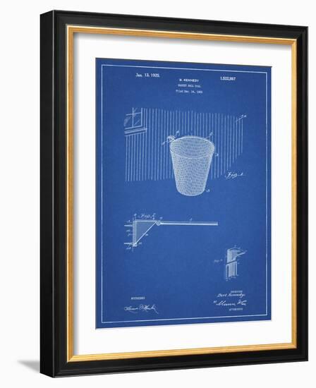 PP717-Blueprint Basketball Goal Patent Poster-Cole Borders-Framed Giclee Print