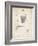 PP717-Vintage Parchment Basketball Goal Patent Poster-Cole Borders-Framed Giclee Print