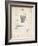 PP717-Vintage Parchment Basketball Goal Patent Poster-Cole Borders-Framed Giclee Print