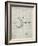 PP736-Antique Grid Parchment Billiard Ball Patent Poster-Cole Borders-Framed Giclee Print