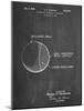 PP736-Chalkboard Billiard Ball Patent Poster-Cole Borders-Mounted Giclee Print