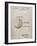 PP736-Sandstone Billiard Ball Patent Poster-Cole Borders-Framed Giclee Print