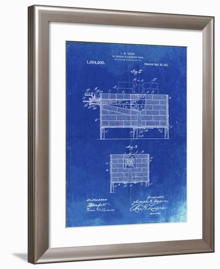 PP742-Faded Blueprint Blacksmith Forge Patent Poster-Cole Borders-Framed Giclee Print