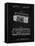 PP752-Vintage Black Boom Box Patent Poster-Cole Borders-Framed Premier Image Canvas