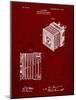 PP753-Burgundy Borsum Camera Co Reflex Camera Patent Poster-Cole Borders-Mounted Giclee Print
