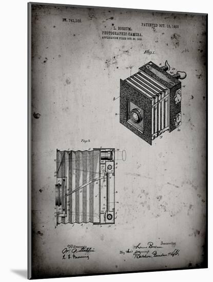 PP753-Faded Grey Borsum Camera Co Reflex Camera Patent Poster-Cole Borders-Mounted Giclee Print