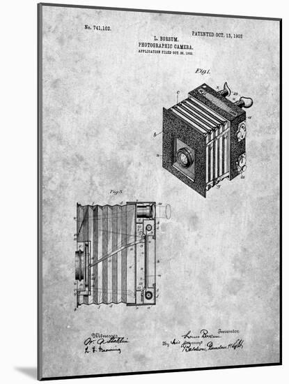PP753-Slate Borsum Camera Co Reflex Camera Patent Poster-Cole Borders-Mounted Giclee Print