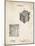 PP753-Vintage Parchment Borsum Camera Co Reflex Camera Patent Poster-Cole Borders-Mounted Giclee Print
