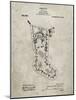 PP764-Sandstone Christmas Stocking 1912 Patent Poster-Cole Borders-Mounted Giclee Print