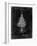 PP766-Black Grunge Christmas Tree Poster-Cole Borders-Framed Giclee Print
