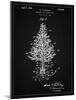 PP766-Vintage Black Christmas Tree Poster-Cole Borders-Mounted Giclee Print