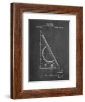 PP786-Chalkboard Drafting Triangle 1922 Patent Poster-Cole Borders-Framed Giclee Print