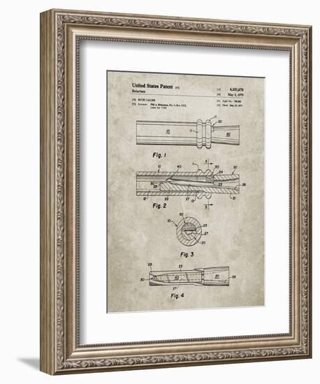 PP789-Sandstone Duck Call Patent Poster-Cole Borders-Framed Giclee Print