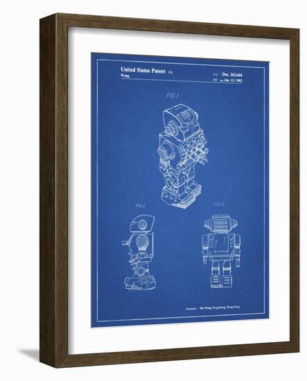 PP790-Blueprint Dynamic Fighter Toy Robot 1982 Patent Poster-Cole Borders-Framed Giclee Print