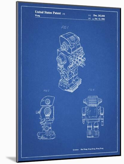 PP790-Blueprint Dynamic Fighter Toy Robot 1982 Patent Poster-Cole Borders-Mounted Giclee Print