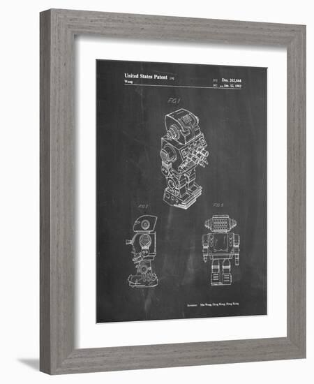 PP790-Chalkboard Dynamic Fighter Toy Robot 1982 Patent Poster-Cole Borders-Framed Giclee Print