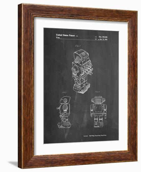 PP790-Chalkboard Dynamic Fighter Toy Robot 1982 Patent Poster-Cole Borders-Framed Giclee Print