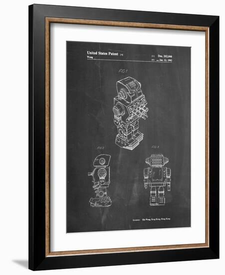 PP790-Chalkboard Dynamic Fighter Toy Robot 1982 Patent Poster-Cole Borders-Framed Giclee Print