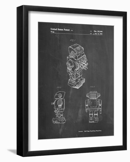 PP790-Chalkboard Dynamic Fighter Toy Robot 1982 Patent Poster-Cole Borders-Framed Giclee Print